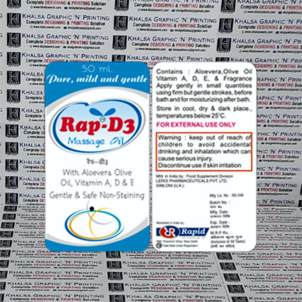 Rap D3 Medicine Packaging
